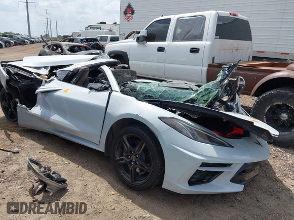 2023 Chevrolet Corvette 1LT with VIN 1G1YA2D45P5136865, listed as a IAAI auction lot 42402111 with Not provided miles and . Bid and sale history available at DreamBid. Image 1.