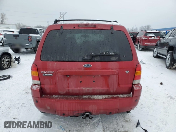 2007 Ford Escape Limited with VIN 1FMCU941X7KA37401, listed as a Copart auction lot 89116395 with 120,409 mi miles and Clean Title. Bid and sale history available at carsss.com. Image 6.