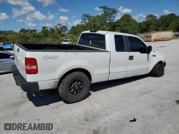 2007 Ford F-150 STX with VIN 1FTRX14WX7FA32209, listed as a Copart auction lot 50721205 with 183,712 mi miles and Salvage Title. Bid and sale history available at carsss.com. Image 3.