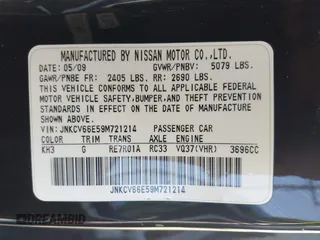 2009 Infiniti G37 with VIN JNKCV66E59M721214, listed as a IAAI auction lot 41999807 with 135,861 mi miles and . Bid and sale history available at carsss.com. Image 9.