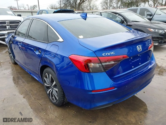 2022 Honda Civic Sedan EX with VIN 2HGFE1F72NH325873, listed as a IAAI auction lot 41621863 with 40,921 mi miles. Bid and sale history available at carsss.com. Image 3.