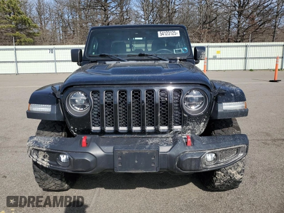 2020 Jeep Gladiator Rubicon with VIN 1C6JJTBG3LL112251, listed as a Copart auction lot 54123125 with Not provided miles and Salvage title. Bid and sale history available at DreamBid. Image 5.