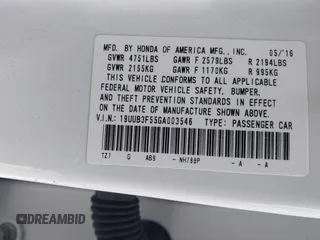 2016 Acura TLX Technology z VIN 19UUB3F55GA003546, wystawiony jako IAAI lot #41283040 z przebiegiem 89 926 mil mil oraz . Historia ofert i sprzedaży dostępna na DreamBid. Obrazek 9.