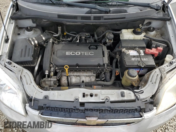 2011 Chevrolet Aveo 2LT with VIN KL1TG5DE6BB175654, listed as a Copart auction lot 44346215 with 175,867 mi miles and Salvage title. Bid and sale history available at DreamBid. Image 11.