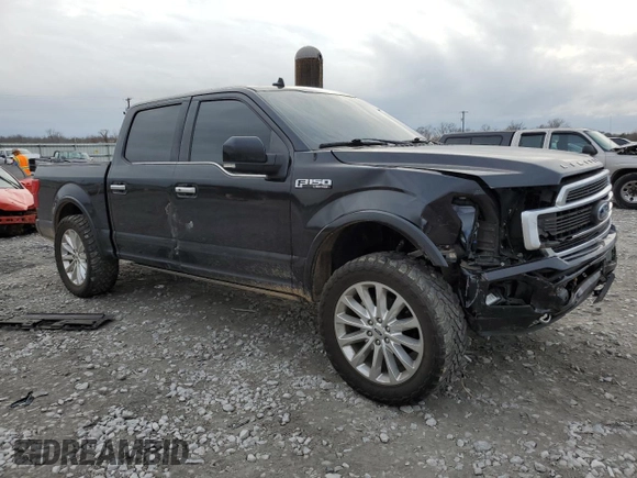 2019 Ford F-150 Limited with VIN 1FTEW1EG7KFB51840, listed as a Copart auction lot 44826385 with 141,289 mi miles and Salvage Title. Bid and sale history available at carsss.com. Image 4.