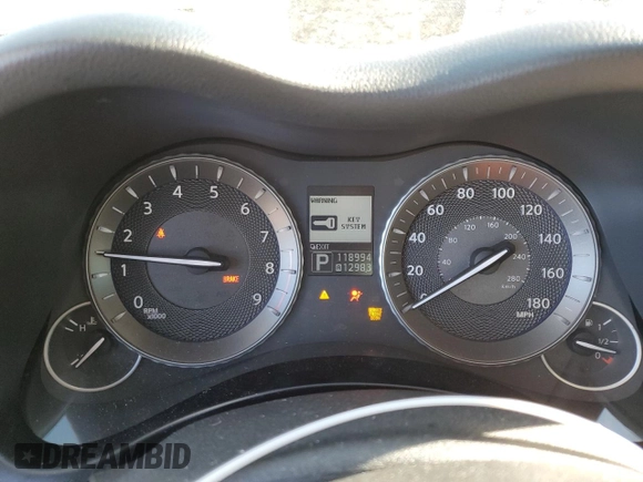 2013 Infiniti M37 with VIN JN1BY1AR7DM602593, listed as a Copart auction lot 76594594 with 118,994 mi miles and Salvage Title. Bid and sale history available at carsss.com. Image 9.