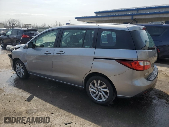 2015 Mazda 5 Sport with VIN JM1CW2BL1F0185263, listed as a Copart auction lot 51070815 with 62,102 mi miles and Salvage Title. Bid and sale history available at DreamBid. Image 2.