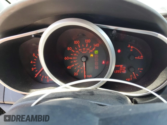 2008 Mazda CX-7 Sport with VIN JM3ER293580192734, listed as a Copart auction lot 51920605 with 139,548 mi miles and Salvage Title. Bid and sale history available at DreamBid. Image 9.