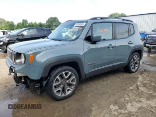 2018 Jeep Renegade Latitude z VIN ZACCJABB1JPJ19098, wystawiony jako Copart lot #59188505 z przebiegiem 37 847 mil mil oraz Szkoda całkowita • Salvage title. Historia ofert i sprzedaży dostępna na DreamBid. Obrazek 1.