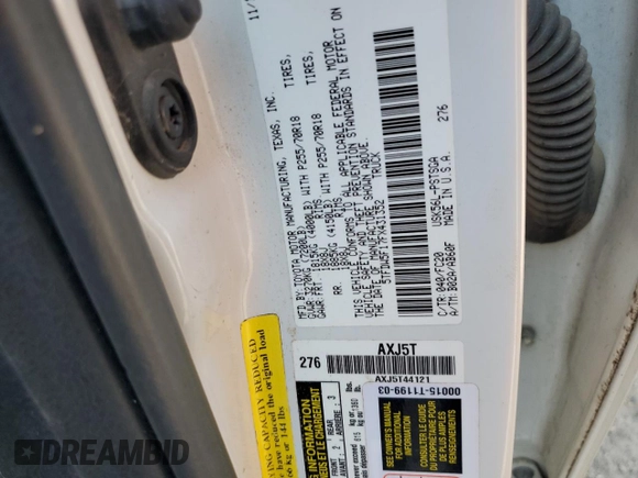 2015 Toyota Tundra SR5 с VIN 5TFDW5F17FX431352, выставлен на аукционе Copart как лот 61190154 с пробегом Не указан миль и Чистый • Clean title. История ставок и продаж доступна на DreamBid. Изображение 13.