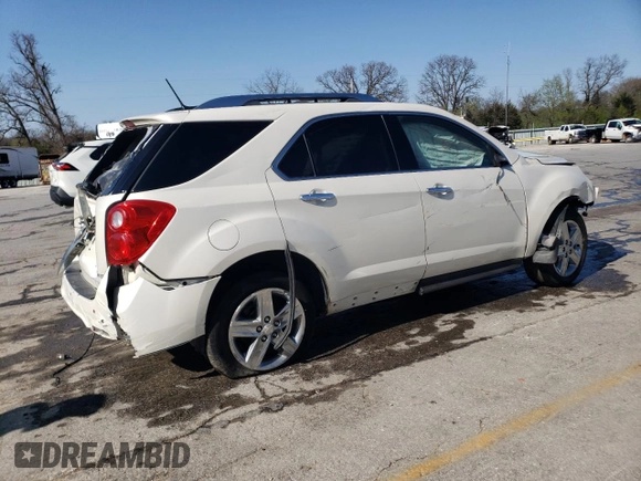 2014 Chevrolet Equinox LTZ with VIN 1GNALDEK6EZ136480, listed as a Copart auction lot 51083495 with 128,111 mi miles and Salvage Title. Bid and sale history available at carsss.com. Image 3.