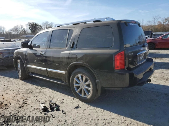 2008 Infiniti QX56 with VIN 5N3AA08C98N913602, listed as a Copart auction lot 83480504 with 188,859 mi miles and Non Repairable. Bid and sale history available at carsss.com. Image 2.