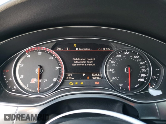 2015 Audi RS 7 Prestige z VIN WUAW2AFC6FN900136, wystawiony jako Copart lot #54558253 z przebiegiem 69 045 mil mil oraz . Historia ofert i sprzedaży dostępna na DreamBid. Obrazek 9.