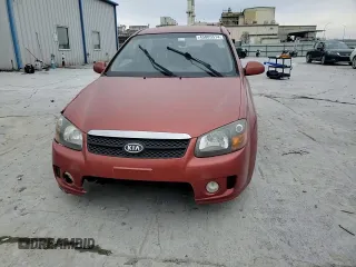 2009 Kia Spectra SX with VIN KNAFE221095026589, listed as a Copart auction lot 45005514 with 203,779 mi miles and Salvage Title. Bid and sale history available at carsss.com. Image 11.