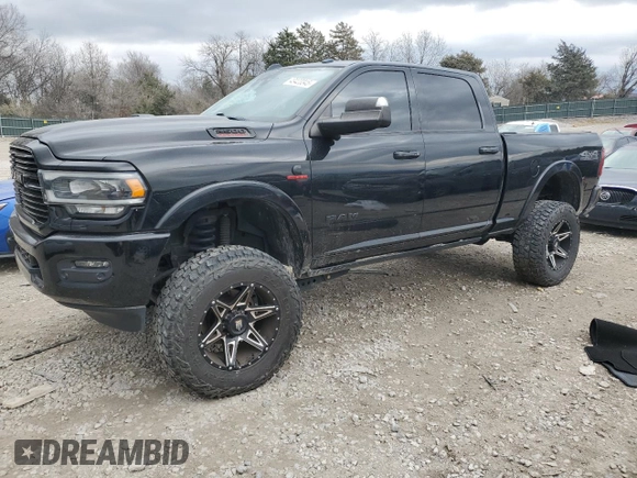 2019 Ram 2500 Laramie with VIN 3C6UR5FL2KG553597, listed as a Copart auction lot 43423345 with 85,941 mi miles and Salvage Title. Bid and sale history available at carsss.com. Image 1.
