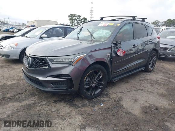 2019 Acura RDX w/A-Spec Pkg with VIN 5J8TC2H63KL028466, listed as a IAAI auction lot 41719916 with 102,881 mi miles. Bid and sale history available at carsss.com. Image 2.