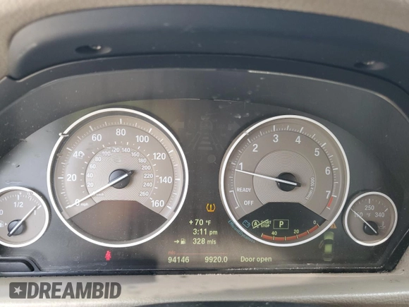 2013 BMW 3 Series 328i xDrive with VIN WBA3B5G57DNS00062, listed as a Copart auction lot 54522195 with 94,146 mi miles and Clean title. Bid and sale history available at DreamBid. Image 9.