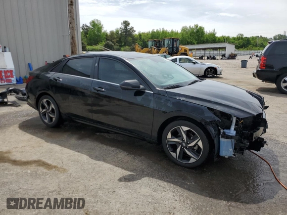 2021 Hyundai Elantra SEL with VIN KMHLN4AG5MU118993, listed as a Copart auction lot 53827655 with 54,311 mi miles and Salvage Title. Bid and sale history available at carsss.com. Image 4.