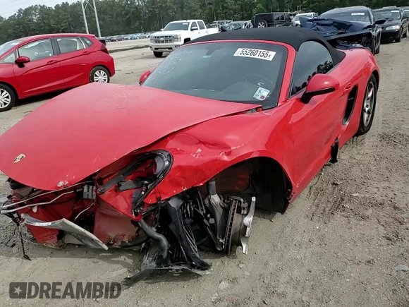 2014 Porsche Boxster с VIN WP0CA2A84ES120776, выставлен на аукционе Copart как лот 55260155 с пробегом 63 891 миль миль и Списание • Salvage title. История ставок и продаж доступна на DreamBid. Изображение 14.