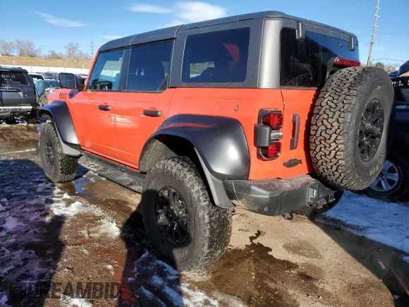 2023 Ford Bronco Raptor with VIN 1FMEE5JR4PLB12158, listed as a Copart auction lot 80035543 with 26 mi miles. Bid and sale history available at carsss.com. Image 2.