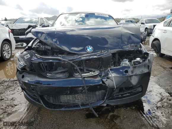 2009 BMW 1 Series 135i with VIN WBAUC73519VK95762, listed as a Copart auction lot 49636375 with 89,890 mi miles and Salvage Title. Bid and sale history available at carsss.com. Image 5.