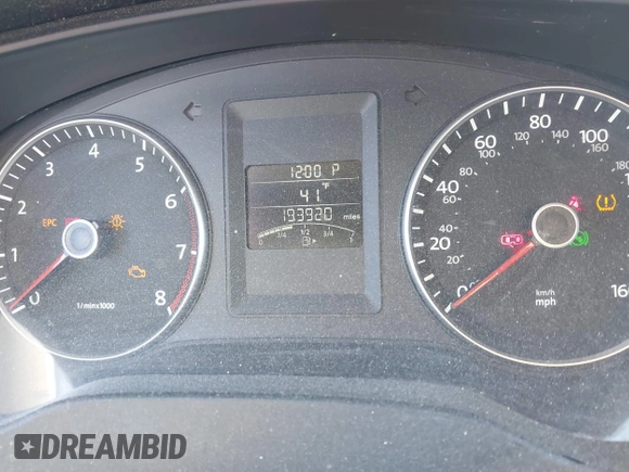 2012 Volkswagen Jetta SE с VIN 3VWDX7AJ7CM307161, выставлен на аукционе IAAI как лот 41332691 с пробегом 193 920 миль миль и . История ставок и продаж доступна на DreamBid. Изображение 7.