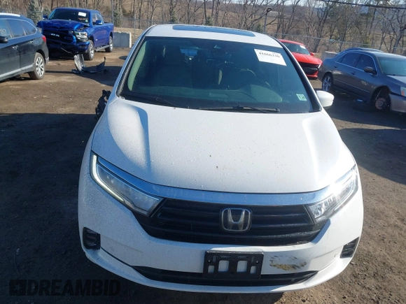 2024 Honda Odyssey Elite with VIN 5FNRL6H90RB028139, listed as a IAAI auction lot 41666330 with 8,516 mi miles and . Bid and sale history available at DreamBid. Image 12.
