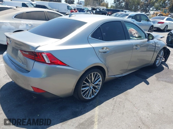 2015 Lexus IS 250 with VIN JTHBF1D27F5057749, listed as a IAAI auction lot 42304507 with 218,452 mi miles and . Bid and sale history available at DreamBid. Image 4.