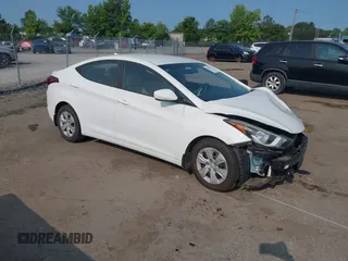 2016 Hyundai Elantra SE with VIN 5NPDH4AE9GH794201, listed as a IAAI auction lot 42391597 with 58,126 mi miles and . Bid and sale history available at DreamBid. Image 1.