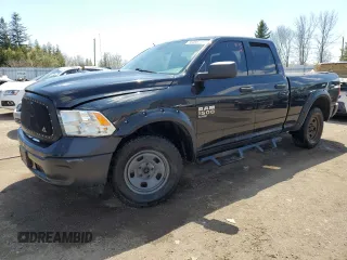2019 Ram 1500 Tradesman z VIN 1C6RR7FG2KS686650, wystawiony jako Copart lot #55466775 z przebiegiem 120 233 mil mil oraz Czysty tytuł • Clean title. Historia ofert i sprzedaży dostępna na DreamBid. Obrazek 1.