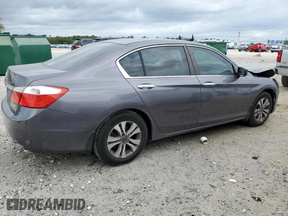 2014 Honda Accord Sedan LX with VIN 1HGCR2F34EA106647, listed as a Copart auction lot 53241395 with 397,414 mi miles and Salvage Title. Bid and sale history available at carsss.com. Image 3.