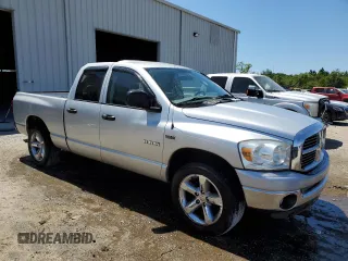2008 Dodge 1500 SLT with VIN 1D7HA18238J137599, listed as a Copart auction lot 52596635 with 113,127 mi miles and Salvage Title. Bid and sale history available at DreamBid. Image 4.