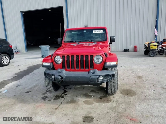 2019 Jeep Wrangler Unlimited Sahara with VIN 1C4HJXEG3KW638497, listed as a Copart auction lot 53258285 with 99,423 mi miles and Salvage Title. Bid and sale history available at carsss.com. Image 14.