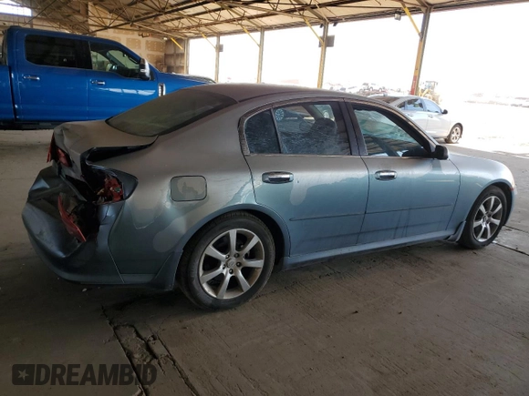 2005 Infiniti G35 with VIN JNKCV51E15M216377, listed as a Copart auction lot 57979994 with 147,084 mi miles and Salvage Title. Bid and sale history available at DreamBid. Image 3.