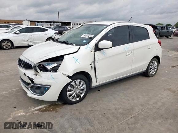 2018 Mitsubishi Mirage ES с VIN ML32A3HJ3JH013626, выставлен на аукционе Copart как лот 54129455 с пробегом 168 445 миль миль и Списание • Salvage title. История ставок и продаж доступна на DreamBid. Изображение 1.