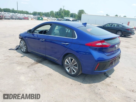 2019 Hyundai Ioniq Limited with VIN KMHC05LC2KU138551, listed as a IAAI auction lot 42416878 with 154,928 mi miles and . Bid and sale history available at DreamBid. Image 3.