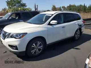 2018 Nissan Pathfinder S with VIN 5N1DR2MN2JC643552, listed as a Copart auction lot 61066105 with 109,540 mi miles and Salvage title. Bid and sale history available at DreamBid. Image 1.