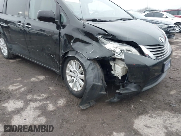 2014 Toyota Sienna Ltd with VIN 5TDDK3DCXES076542, listed as a IAAI auction lot 41559021 with 1 mi miles. Bid and sale history available at carsss.com. Image 6.