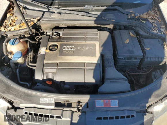 2007 Audi A3 with VIN WAUHF78P97A078127, listed as a Copart auction lot 87590725 with 139,674 mi miles and Salvage title. Bid and sale history available at DreamBid. Image 11.