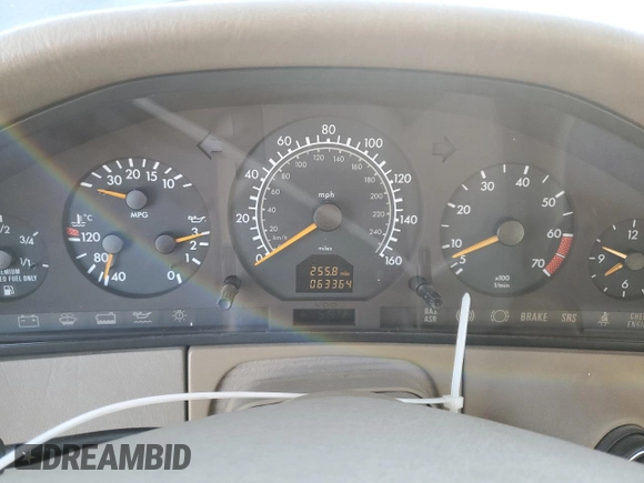 1998 Mercedes-Benz S-Class with VIN WDBGA43GXWA400256, listed as a Copart auction lot 51391515 with 63,364 mi miles and Clean Title. Bid and sale history available at carsss.com. Image 9.
