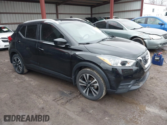 2019 Nissan Kicks S with VIN 3N1CP5CU4KL509506, listed as a IAAI auction lot 41754263 with 46,212 mi miles and . Bid and sale history available at carsss.com. Image 1.