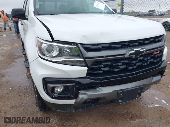 2021 Chevrolet Colorado 4WD Z71 with VIN 1GCGTDEN9M1256767, listed as a IAAI auction lot 42188311 with 55,116 mi miles and . Bid and sale history available at DreamBid. Image 6.