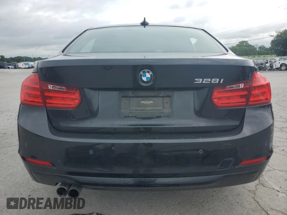 2015 BMW 3 Series 328i with VIN WBA3C1C58FP851848, listed as a Copart auction lot 61445445 with 74,814 mi miles and Salvage title. Bid and sale history available at DreamBid. Image 6.