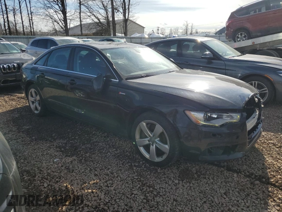 2012 Audi A6 3.0T Premium Plus with VIN WAUBGAFC3CN007279, listed as a Copart auction lot 50125415 with 126,408 mi miles and Salvage Title. Bid and sale history available at carsss.com. Image 4.