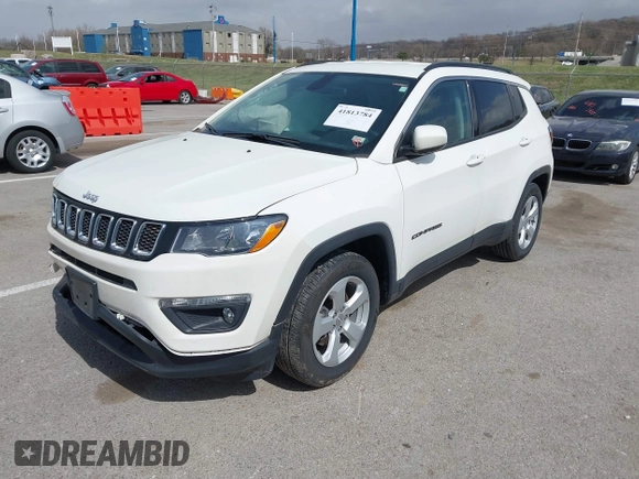 2021 Jeep Compass Latitude with VIN 3C4NJCBB7MT580777, listed as a IAAI auction lot 41813784 with 41,326 mi miles and . Bid and sale history available at DreamBid. Image 18.
