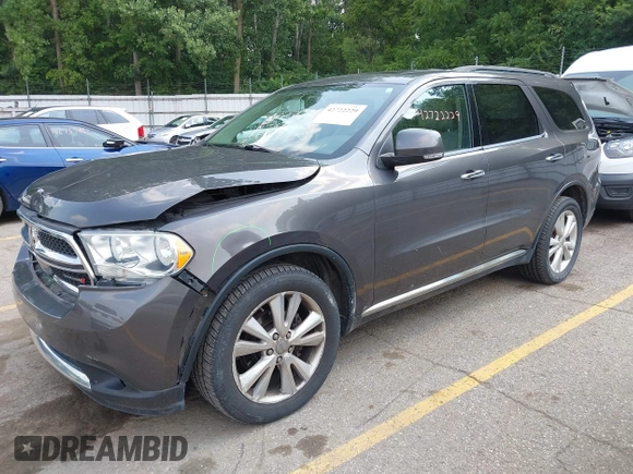 2013 Dodge Durango Crew with VIN 1C4RDJDG0DC693522, listed as a IAAI auction lot 42722229 with 138,585 mi miles and . Bid and sale history available at DreamBid. Image 2.