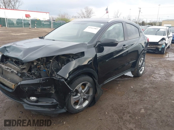 2016 Honda HR-V EX-L w/Navi with VIN 3CZRU6H70GM758101, listed as a IAAI auction lot 41912907 with 136,889 mi miles. Bid and sale history available at carsss.com. Image 16.