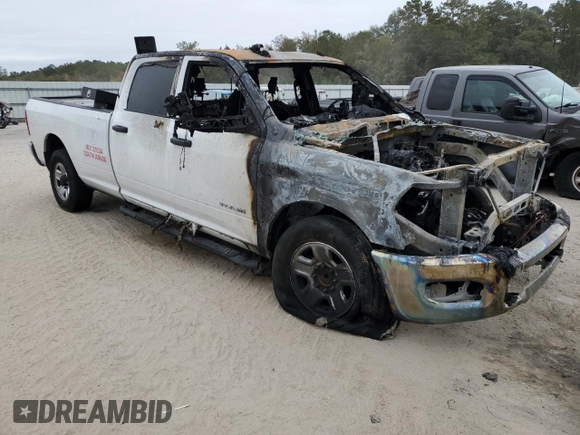 2021 Ram 2500 Tradesman with VIN 3C6UR4HJ3MG651918, listed as a Copart auction lot 77608994 with 0 mi miles and Salvage Title. Bid and sale history available at carsss.com. Image 4.