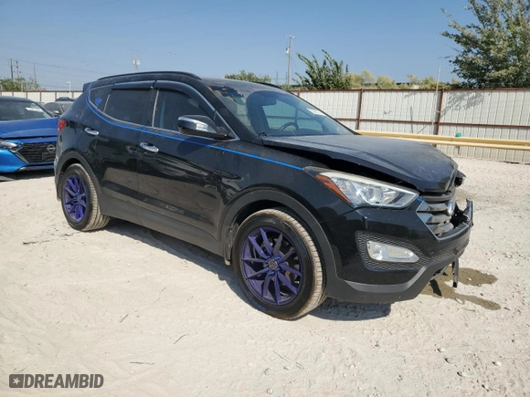 2016 Hyundai Santa Fe Sport with VIN 5XYZUDLB9GG320146, listed as a Copart auction lot 75453114 with 130,382 mi miles and Salvage Title. Bid and sale history available at carsss.com. Image 4.