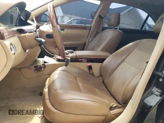 2008 Mercedes-Benz S-Class 5.5L V8 with VIN WDDNG86X98A188968, listed as a Copart auction lot 54815655 with 187,815 mi miles and Clean Title. Bid and sale history available at carsss.com. Image 7.